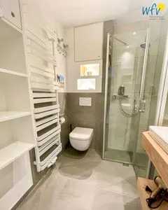 Badezimmer Haus Südwind Ferienwohnung Wellenblick