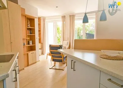 Wohnzimmer Ferienhäuser Jadehörn Ferienwohnung Sandfloh