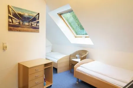 Schlafzimmer mit Einzelbetten Am Deich Am Deich Haus 36