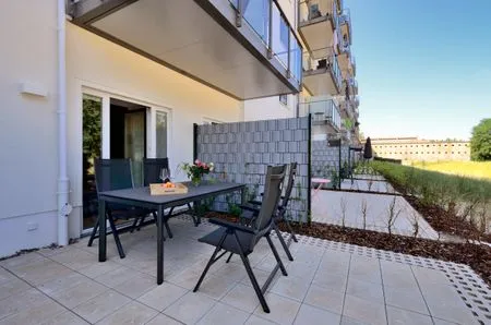 Terrasse FeWo Gooddays in PRORA Maisonette mit Terrasse & Balkon - 8.02