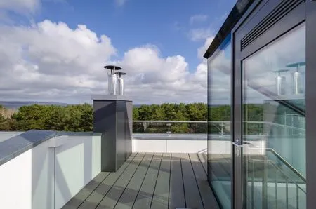 Gemeinschafssauna: Sky-Sauna 5.OG (mit dazu gehöriger Rooftop-Terrasse) FeWo Heimathafen Dachterrasse in PRORA - 5.55