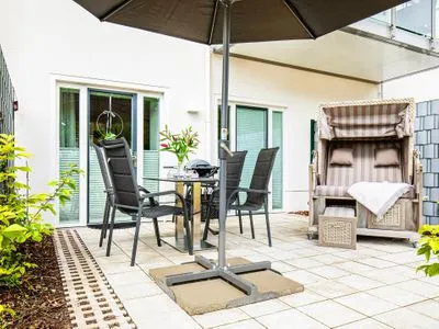 Terrasse FeWo Lieblingsplatz in PRORA - 7.06