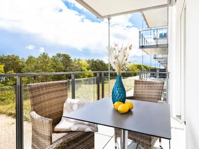 Balkon FeWo Meer Tied in PRORA - 7.35