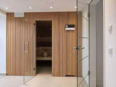 Gemeinschaftssauna: Sky-Sauna 5. OG (mit dazugehöriger Rooftop-Terrasse) FeWo Sealion Dachterrasse in PRORA - 5.51