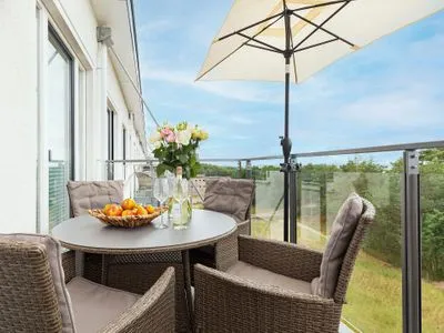 Balkon FeWo Sky Lodge Dachterrasse in PRORA - 8.51b