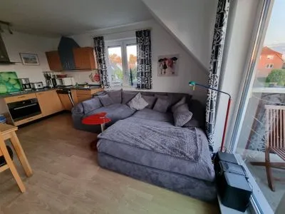 Wohnzimmer Ferienwohnung Weitblick