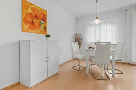 Wohnzimmer Stranddistel, Am Küstenwald, Whg. 1 EG