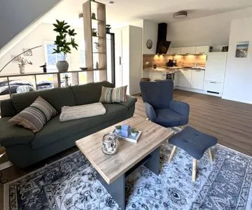 Wohnzimmer Ferienwohnung Kajüte 2