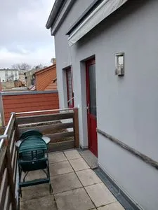 Fassade / Eingang FeWo "Ahoi" nahe Malchower See