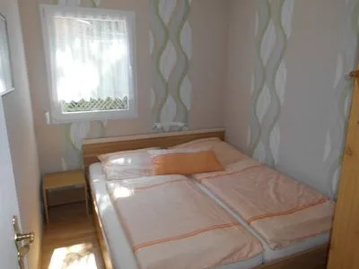 Schlafzimmer Ferienbungalow Fleesensee