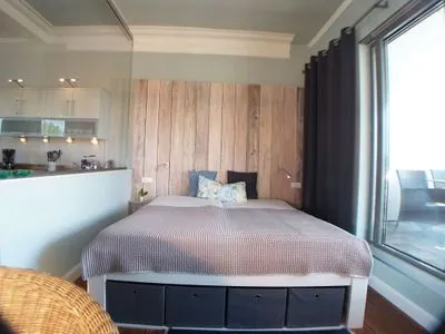 Schlafzimmer Strandvilla Beletage - exklusive Wohnung mit einzigartigem Meer - und Hafenblick