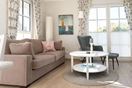 Wohnzimmer Ferienhaus Seeschwalbe 55