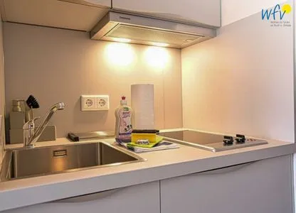 Küche / Küchenzeile Haus Meeresluft Ferienwohnung Seepferdchen