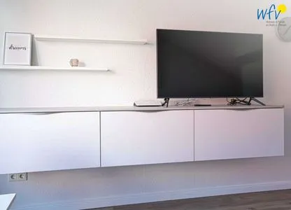 Wohnzimmer Haus Meeresluft Ferienwohnung Seepferdchen