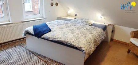 Schlafzimmer Ferienhaus "Kleines Haus Juist" Ferienwohnung Wattenmeer