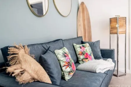 Wohnzimmer Aloha Lodge Zingst