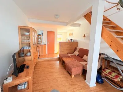 Wohnzimmer Ferienwohnung Ankerplatz