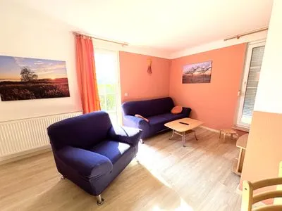 Wohnzimmer Ferienwohnung Seelenfrieden 1