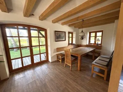 Wohnzimmer Ferienwohnung im Stenhuus