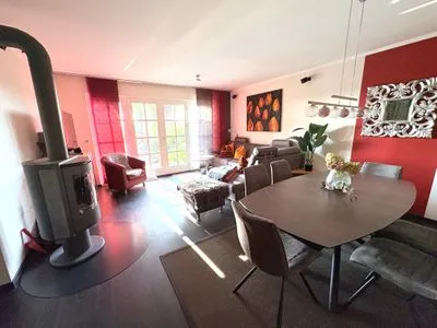 Wohnzimmer Wohnung 1 (Zeesboothaus)