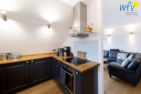 Küche / Küchenzeile Haus Greune-Stee 49 Ferienwohnung Südstrandkrabbe