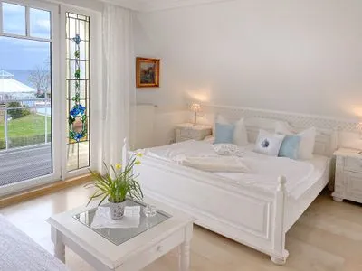 Wohnzimmer Haus Anholt App. 38 - charmante kleine Suite mit Balkon & Teilmeerblick