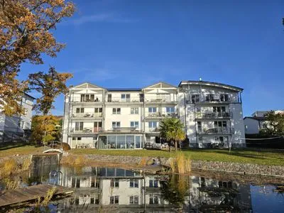 Fassade / Eingang Villa Nause, Ferienwohnung Buchenfreund mit Spa und Freizeit