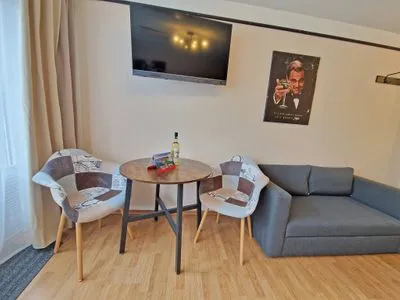 Wohnzimmer Villa Monika, App. 3 - Deine Auszeit- in der Sassnitzer Altstadt