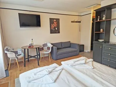 Wohnzimmer Villa Monika, App. 3 - Deine Auszeit- in der Sassnitzer Altstadt
