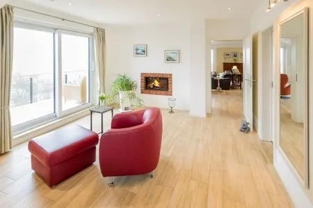 Kamin-/Ofen Villa am Kreidebruch, FeWo OstseeWeitblick - Panoramablick auf die Ostsee
