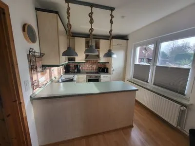 Küche mit Tresen Haus Seebär