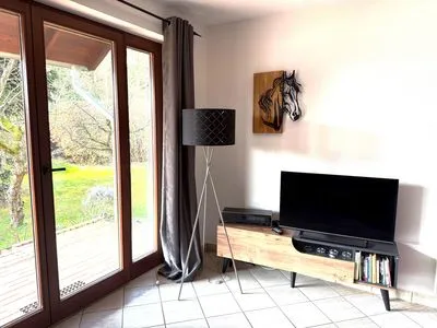 Wohnzimmer Ferienwohnung Maximus