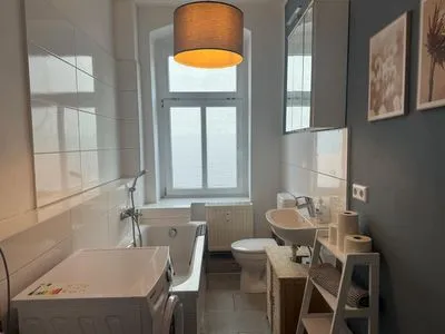 Badezimmer Gemütliches Appartement "Maria" in Zeitz mit 3 Schlafzimmern