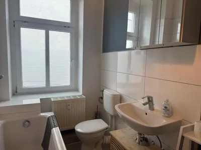 Badezimmer Gemütliches Appartement "Maria" in Zeitz mit 3 Schlafzimmern