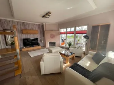 Wohnzimmer Villa Seestern - Ferienhaus mit Meerblick