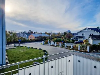 Balkon Ferienhaus Zum Kreideblick, App. Seesternchen