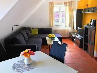 Wohnzimmer Ferienwohnung Ostseelaune