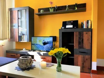 Wohnzimmer Ferienwohnung Ostseelaune