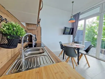 Küche / Küchenzeile Villa Küstenperle - App. Auszeit - Meerblick pur!