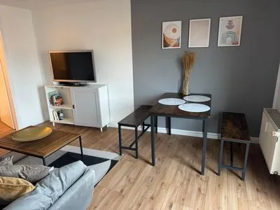 Wohnzimmer Charmantes Appartement "Florian" mit 3 Schlafzimmern in Bernburg