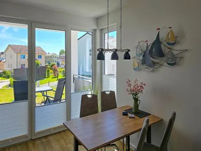 Wohnzimmer Aparthotel am Nationalpark, Wohnung Wald & Meer - modern und rollstuhlgeeignet