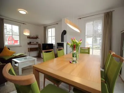 Wohnzimmer Reethaus Seeschwalbe - strandnah