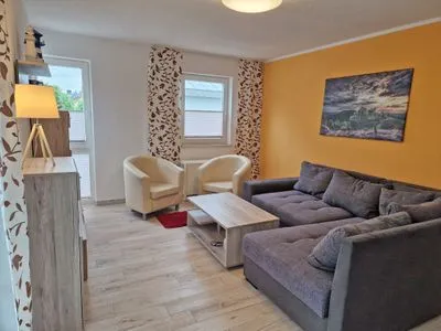 Wohnzimmer Villa Monika, App. 5 Steuerbord - 2-Raum-Appartement mit Terrasse und Grill
