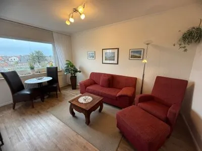 Wohnzimmer Ferienwohnung im Haus Nordland App 59