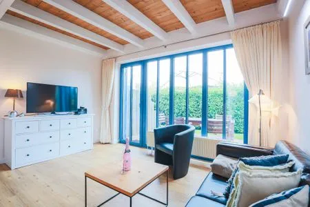 Wohnzimmer Haus Muschelsucher, Dünenstraße 44, App. 1