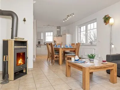 Wohnzimmer Doppelhäuser Timmendorf Strand Hus an de Waterkant