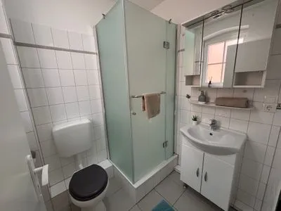 Badezimmer Haus OstseeWelle -  Seemuschel