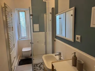 Badezimmer Gemütliches Appartement "Irina" in Weißenfels mit 3 Schlafzimmern