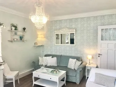Wohnzimmer Villa Imme App. 4 - mit überdachtem Balkon & wohnlichem Ambiente in strandnaher Lage