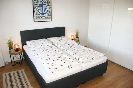 Schlafzimmer Ferienwohnung "Sprotte" am Schönberger Strand